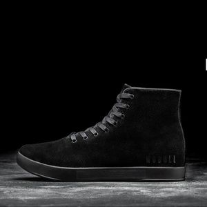 no bull black suede high top trainers women